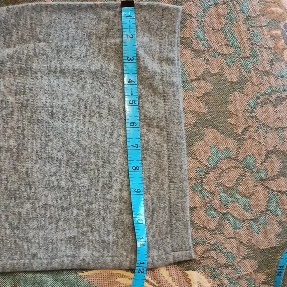 White + Warren Heather Gray Cashmere Knit Pants Sz L - Picture 11 of 12